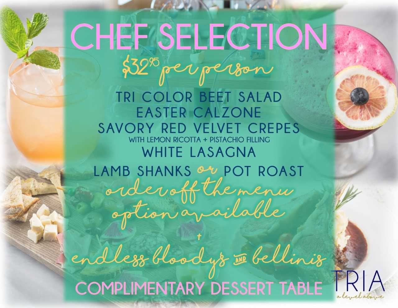 Tria Easter for Celebrate Easter Brunch at Tria