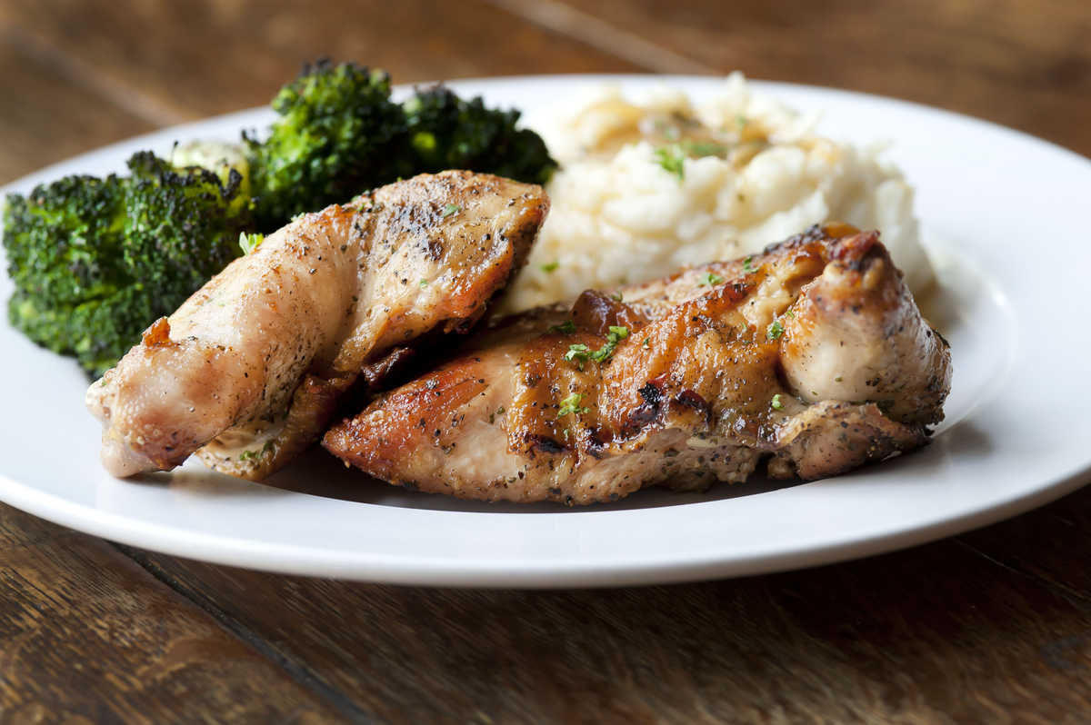 Tumans Chicken Entree for New Year’s Eve at Tuman’s Tap & Grill