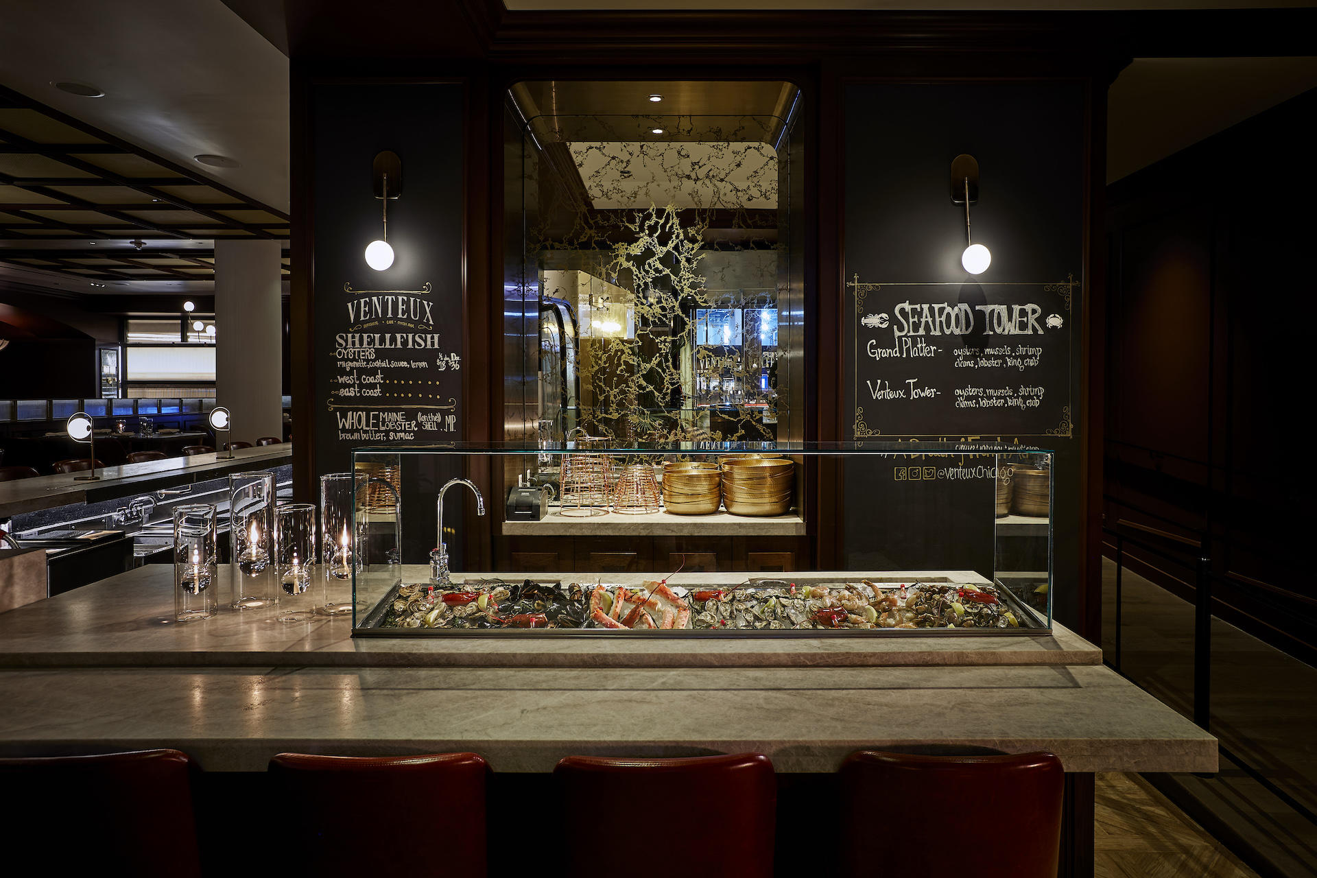 Venteux Interiors 052320 008 for Bronzeville Winery Opening Chef Whitney McMorris Announced at Mag Mile's French Brasserie, Venteux