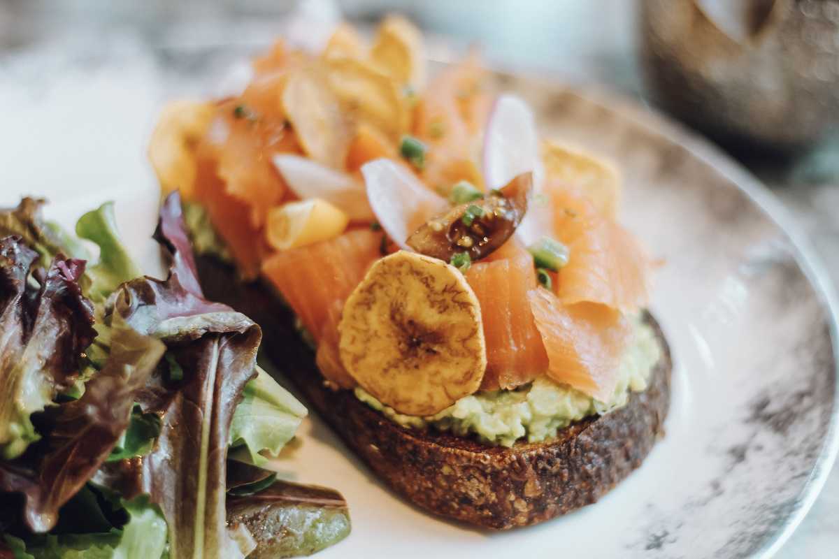 Z Bar Brunch Jess Paro Salmon Avocado Toast for Z Bar Launches Sunday Brunch