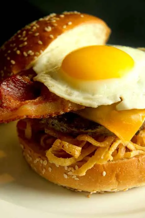 sunrise burger happ inn for National Burger Month at The Happ Inn
