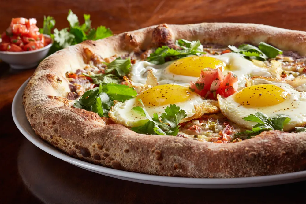 Huevos Rancheros Pizza for Pizza and 50% Off Bottles of Wine at Robert's Pizza Company