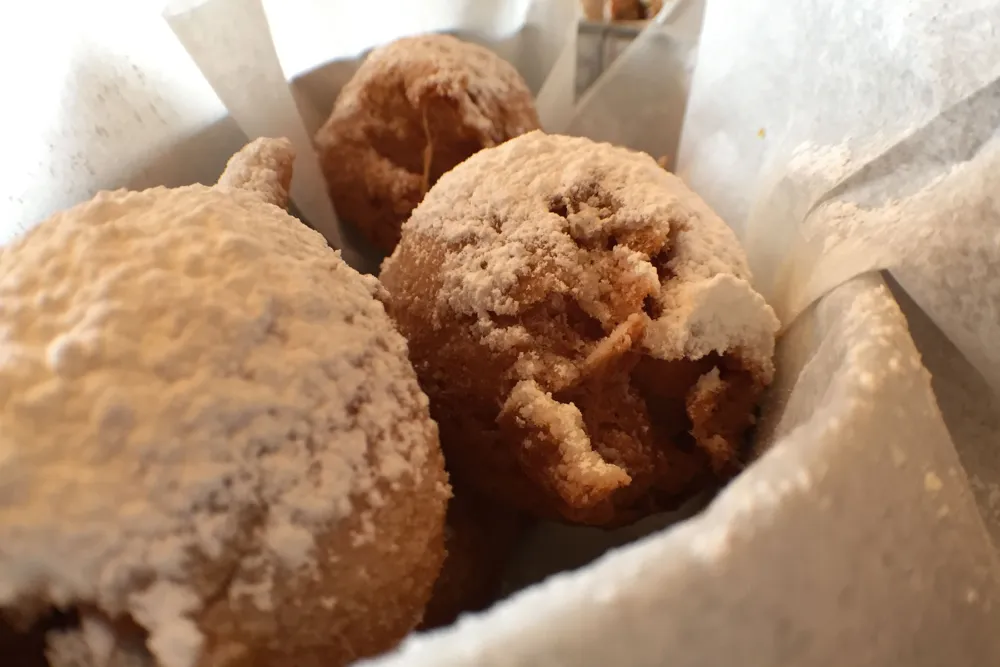 Fat Man in a Bath Tub: deep fried sausage with sugar and syrup for Links Taproom Launches Brunch; Craft Beer and Sausage Fans Rejoice
