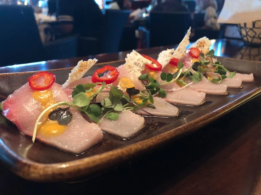 Yellowtail Hamachi for RockSugar Southeast Asian Kitchen Introduces New Menu Items