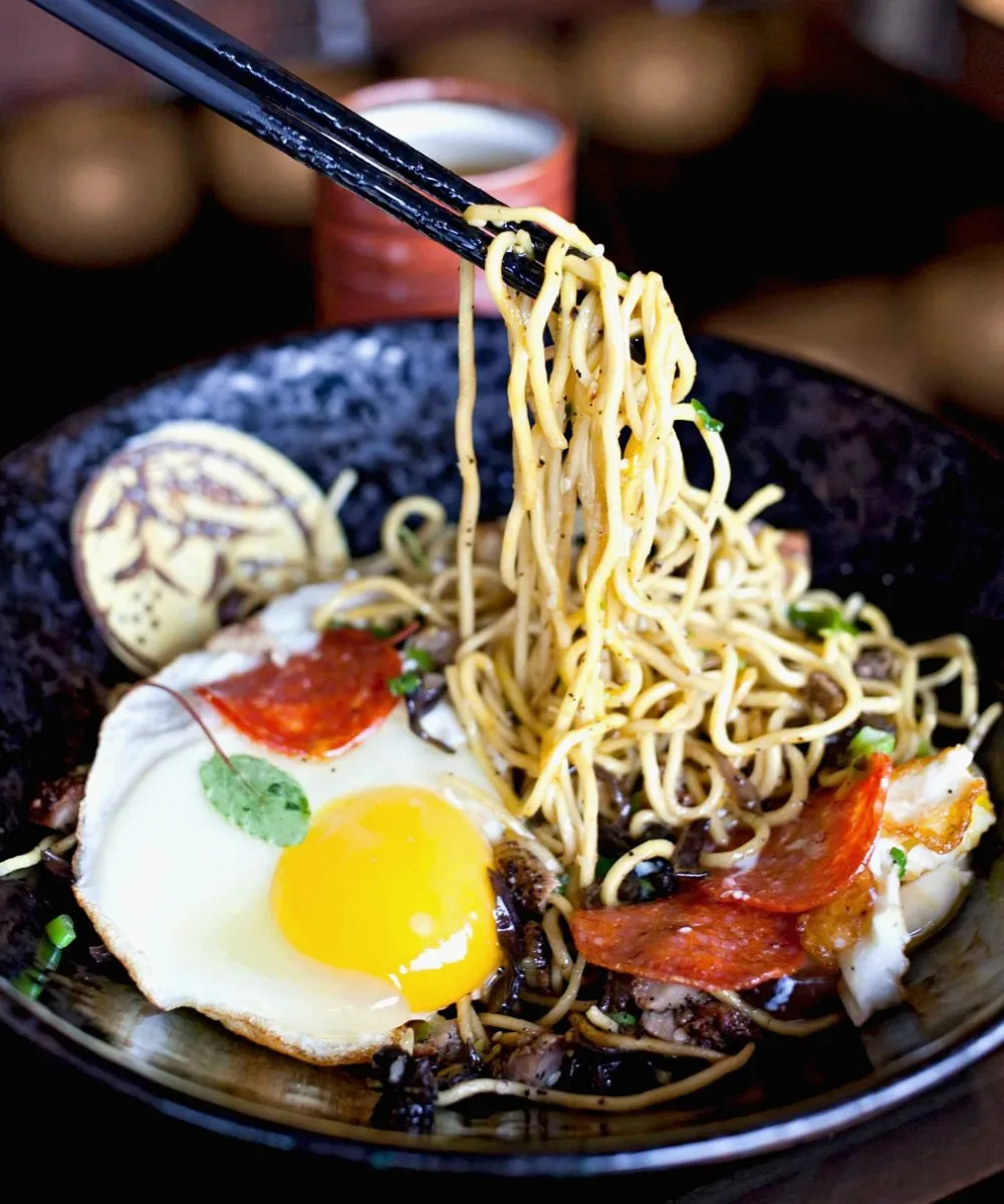 Yakisoba at Strings Ramen Madison, WI
