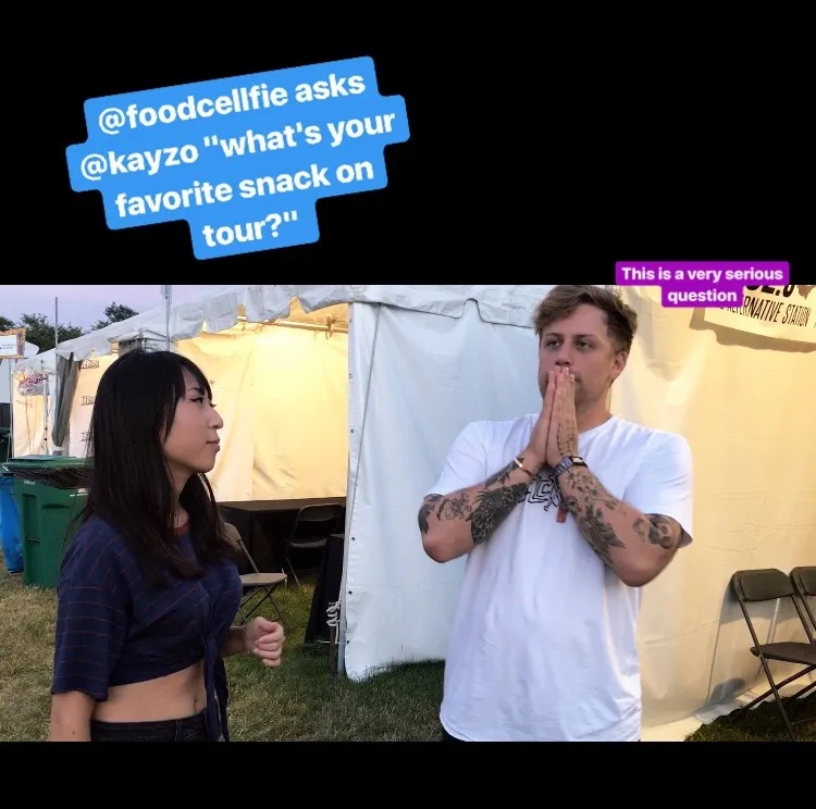 Kayzo thinking about SNACKS