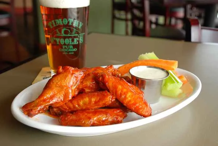Otooles Wings for Chicago Bears Season at Timothy O'Toole's Pub