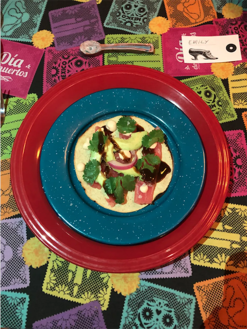 Tuna Tostada for #EatWith a Stranger