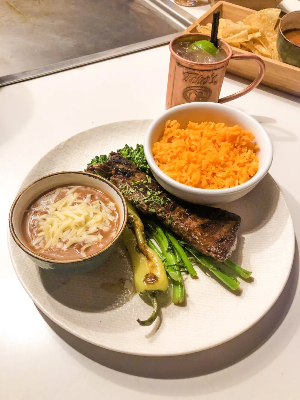 Carne Asada Dinner with Tio Tito's Mule for Let’s Taco ‘Bout Lobo Rey