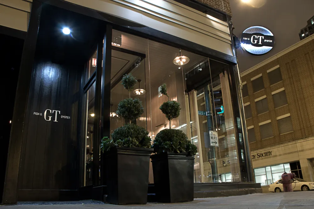 GT Fish & Oyster Exterior (Photo Courtesy of Eric Kleinberg) for Celebrate Valentine's Day with Special Deals in Chicago