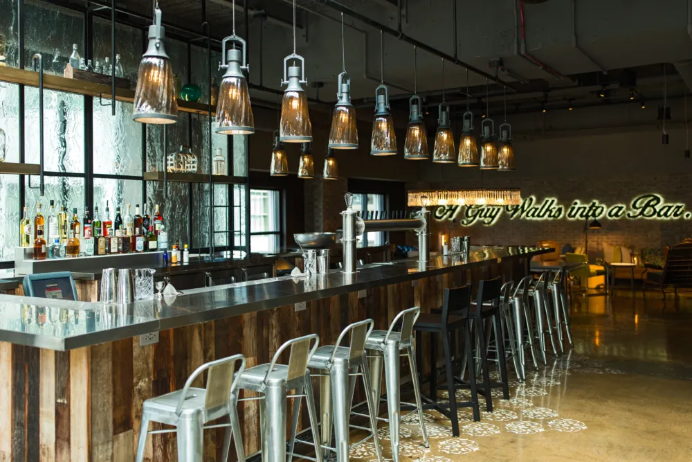 Courtesy of Raised, An Urban Rooftop Bar for Dye the River Green St. Patty's Day Specials in Chicago