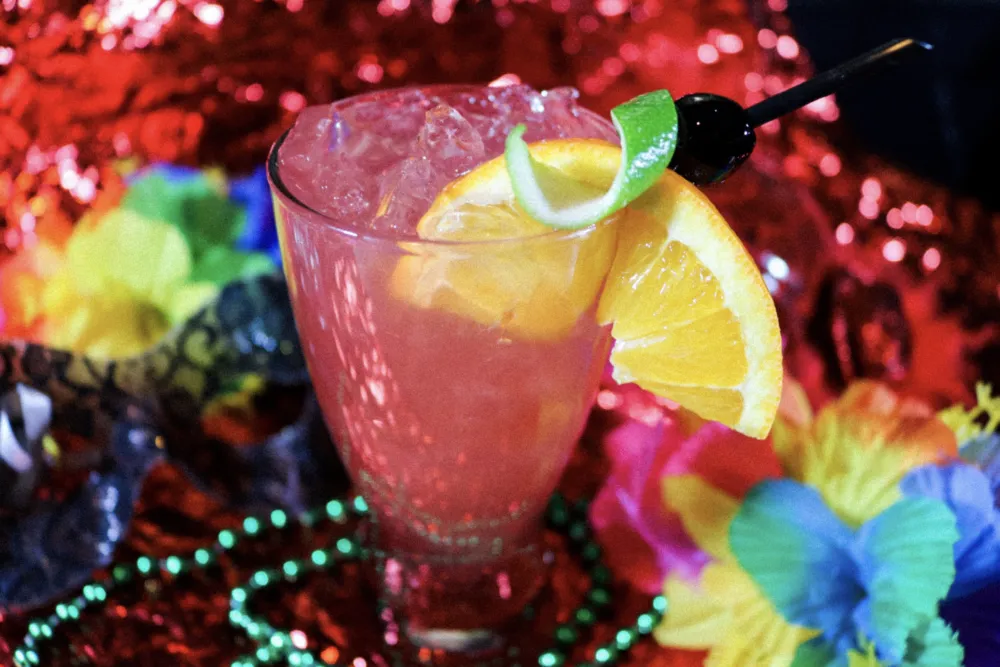 Drawl Hurricane Cocktail (Photo Courtesy of Victoria Kent) for Where to Get Your Mardi Gras On in Chicago