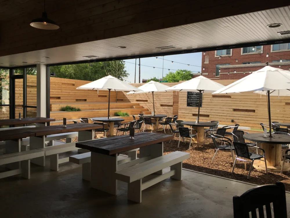 Saint Lou's Patio (Photo Courtesy of Saint Lou's Assembly) for Dye the River Green St. Patty's Day Specials in Chicago