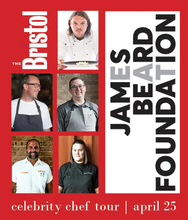 Bristol Jbdinner Social Graphic 4 for James Beard Celebrity Chef Dinner at The Bristol, 4/25