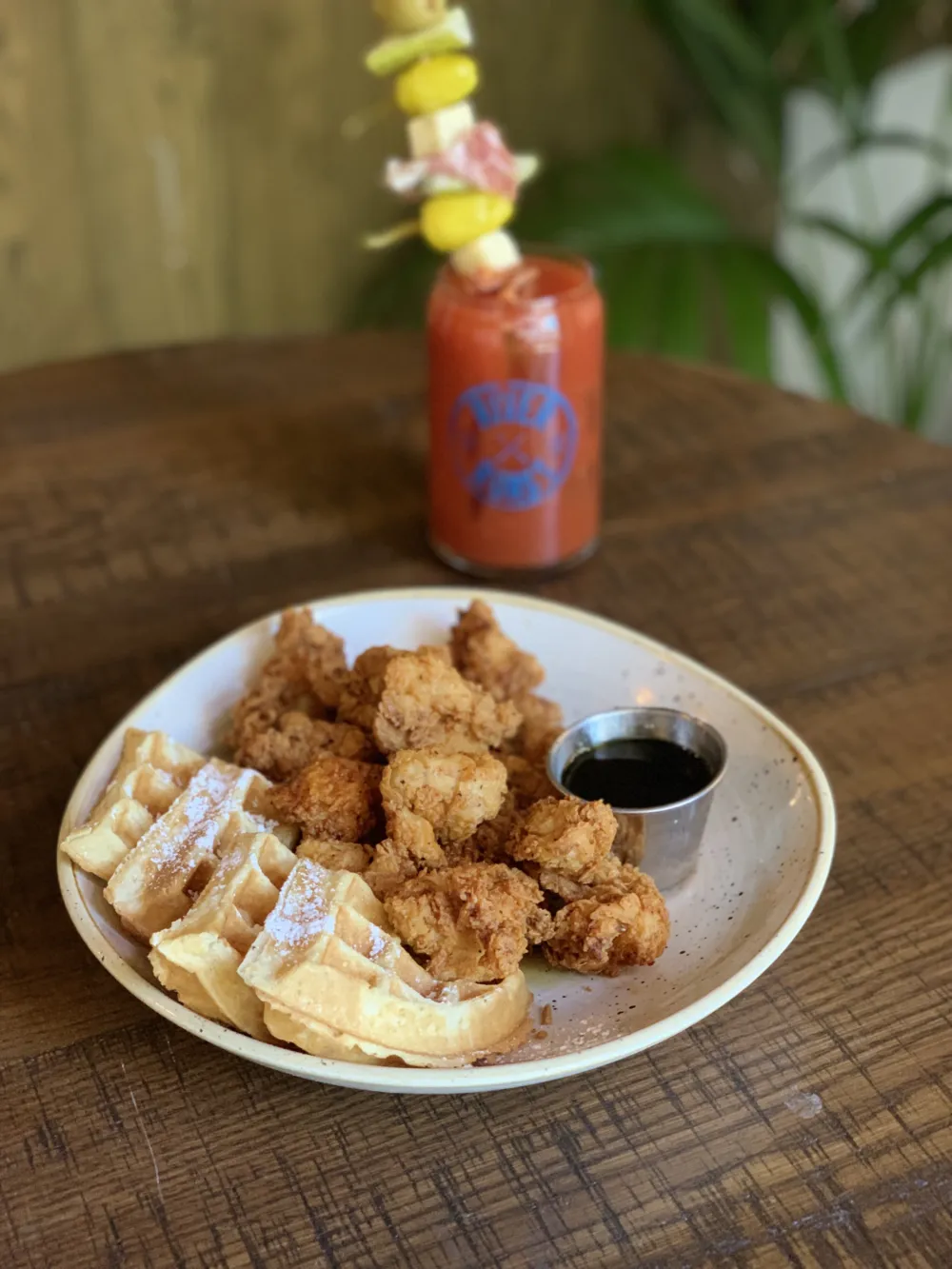 Chicken and Waffles Photo Courtesy of River Roast for Easter Brunching Where To Go In Chicago