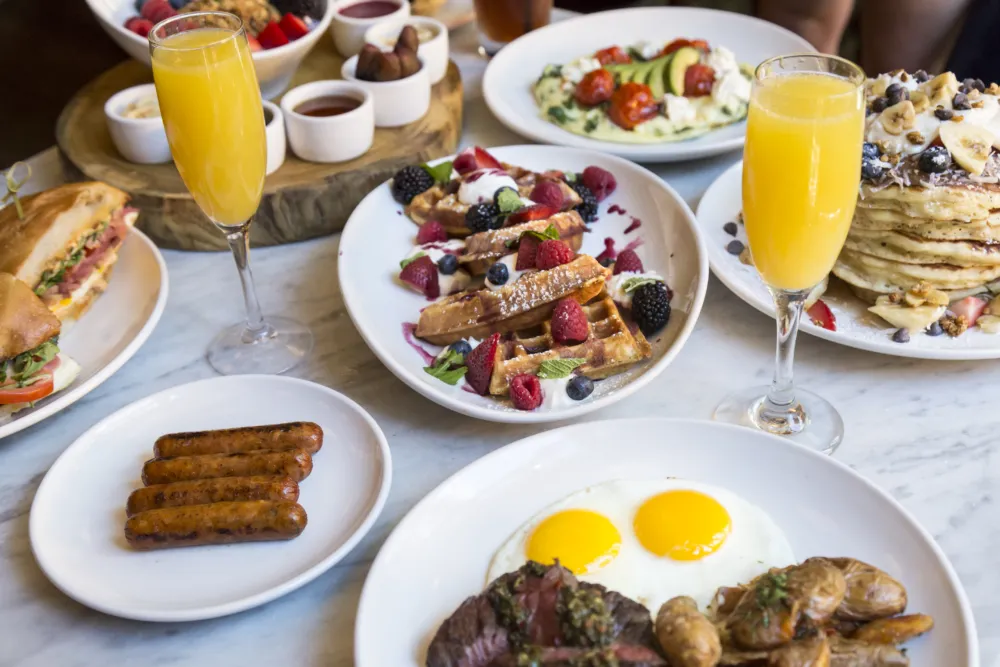 Brunch Spread at Hubbard Inn (Photo Courtesy of Adam Sokolowski) for Easter Brunching Where To Go In Chicago