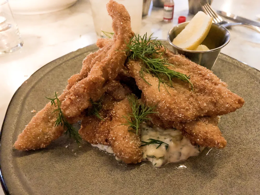 Fried Perch ($17) for Cafe Robey: American Comfort Food at its Finest