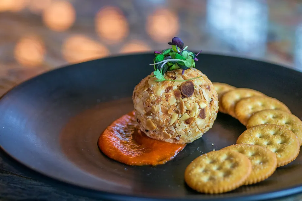 The Cheese Ball, get in there! Photo courtesy of the Brass Monkey. for Fish Styx, Cheese Balls & TV Dinners: The Brass Monkey Has the Menu of Your Dreams