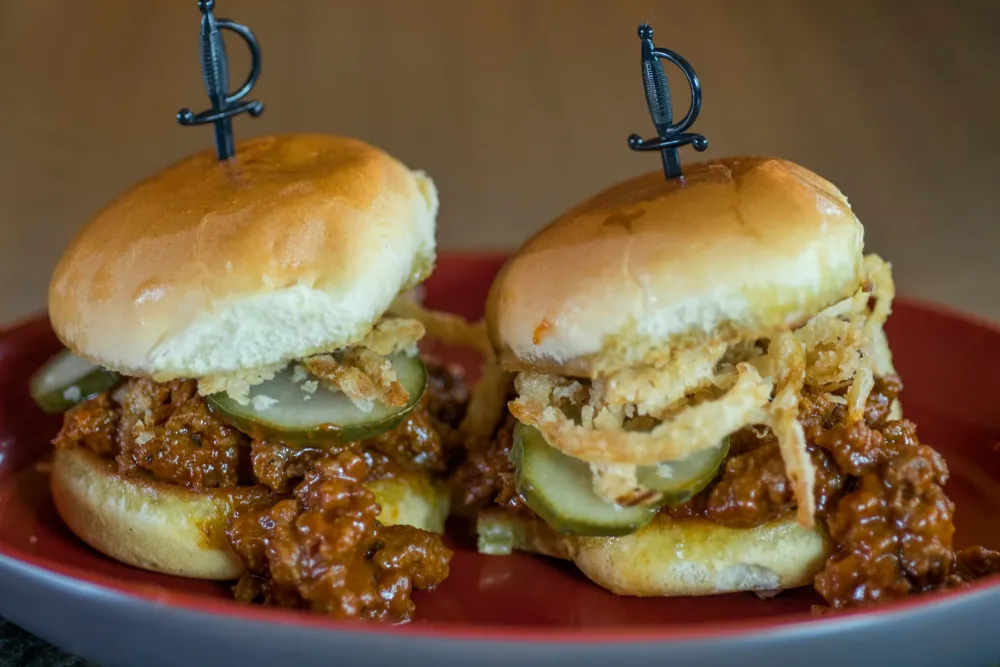 Sloppy Joe Sliders. Photo courtesy of the Brass Monkey. for Fish Styx, Cheese Balls & TV Dinners: The Brass Monkey Has the Menu of Your Dreams