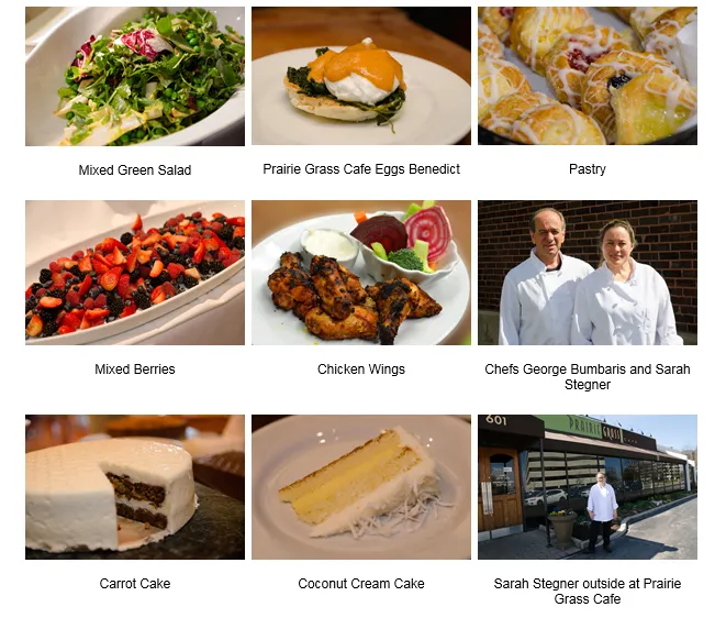 Mothers Day Buffet Items for Celebrate Mother’s Day with Brunch and Dinner Specials at Prairie Grass Cafe in Northbrook