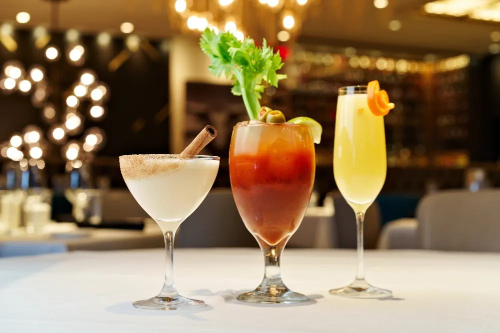 Perry's Steakhouse & Grille Brandy Milk Punch, Bloody Mary and Mimosa