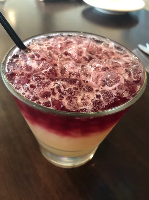Glen Revival cocktail made with bourbon, lemon juice and merlot. for On a Course for Success: Coarse Italian Opening June 17 in Glenview