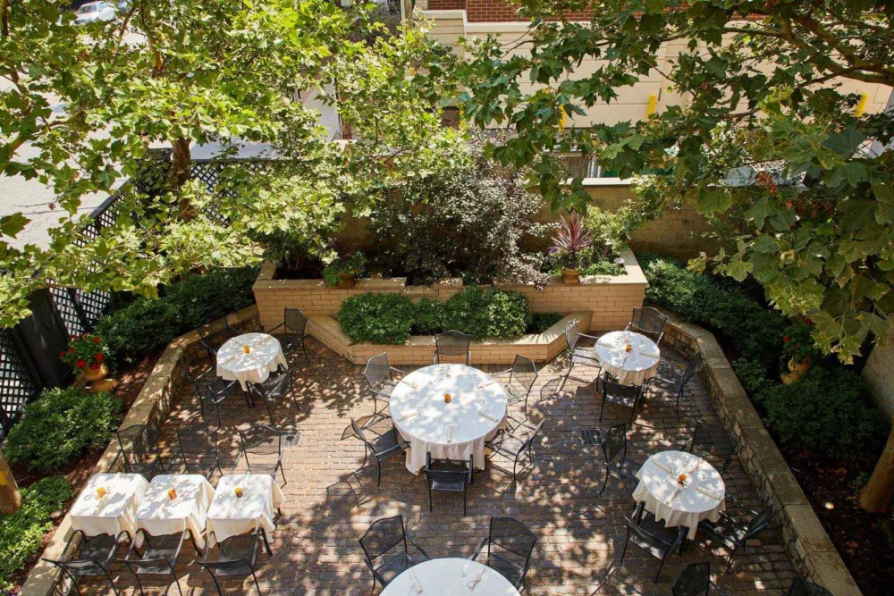 Cfh Patio for "Pinot on the Patio" at The Chicago Firehouse