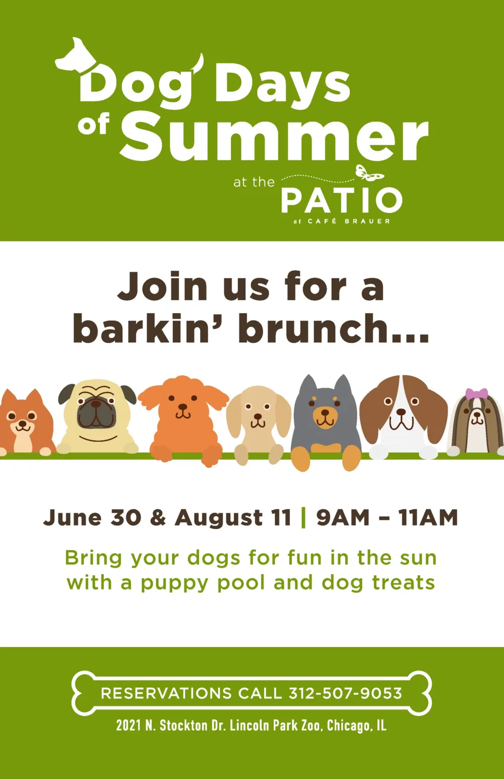 Rg Zoo Dog Daysof Summer 11X17 V2 190530 1 for The Patio at Cafe Brauer Host Dog Days of Summer June 30th and August 11th