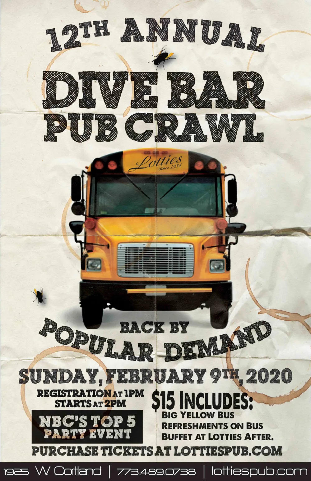 Lotties Dive Bar Pub Crawl2020 for Lottie's Dive Bar Pub Crawl