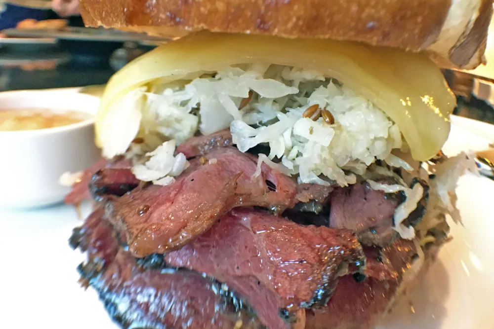 Pastrami Reuben for Get Your Lunch On at RPM Steak