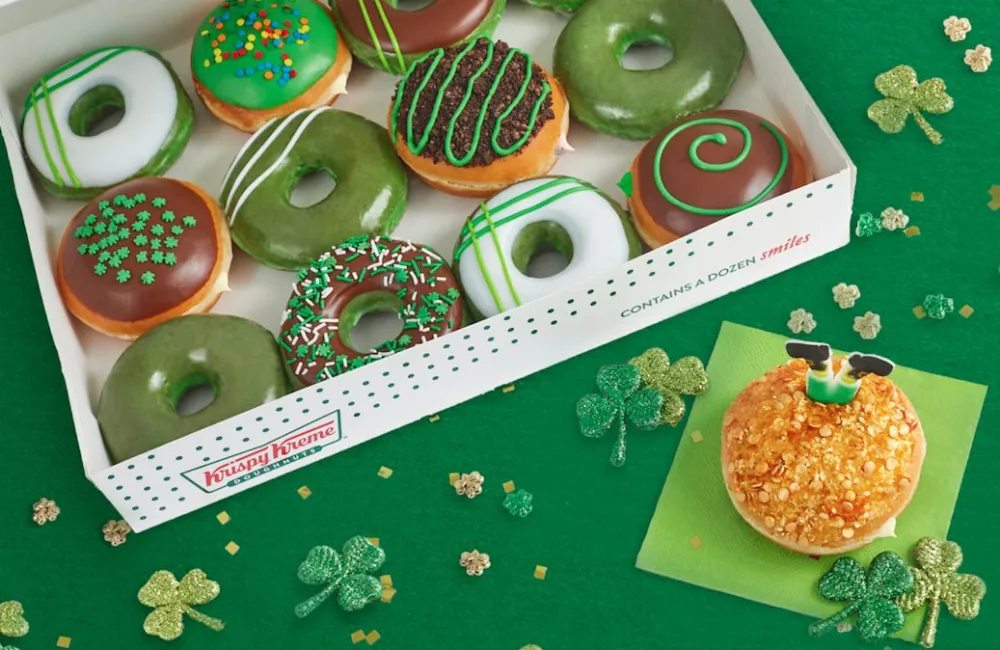 Courtesy of Krispy Kreme for St. Patrick's Weekend Specials Around Chicago