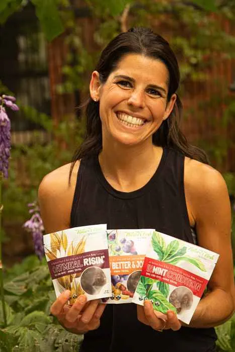 Nature's Nosh Founder, Liza Cohen, with some of her favorite snacks. (Courtesy of Nature's Nosh) for CFM Asks: Liza Cohen, Founder of Local CBD Snack Brand, Nature's Nosh