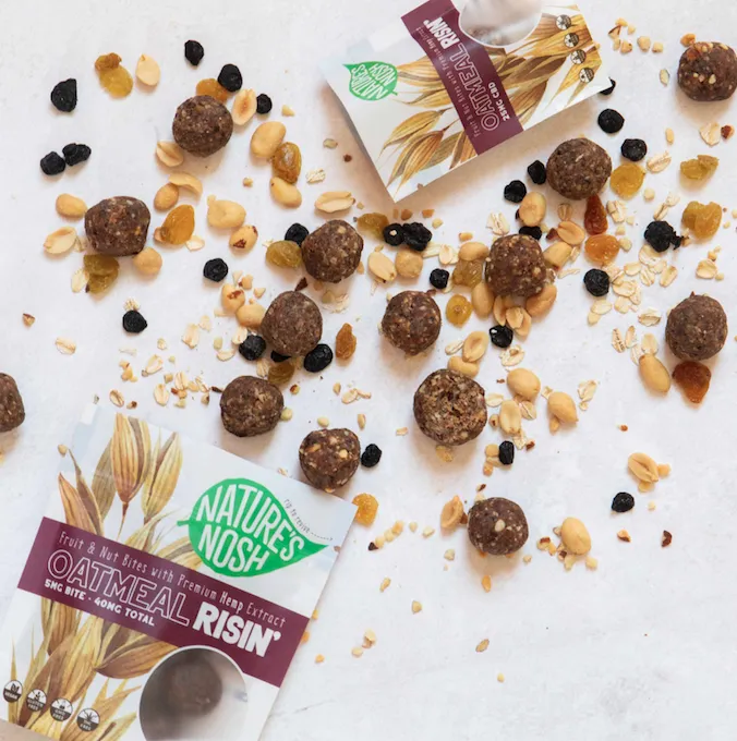 Check out the Nature's Nosh website to find out where you can snag a bag of these delicious Oatmeal Risin, CBD Bites. (Courtesy of Nature's Nosh) for CFM Asks: Liza Cohen, Founder of Local CBD Snack Brand, Nature's Nosh