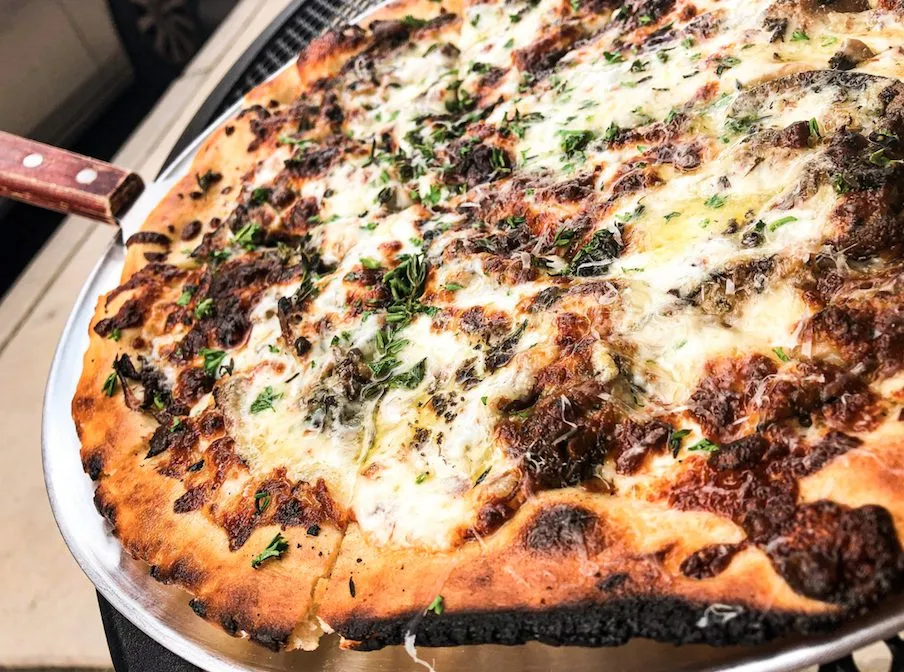 The Fungi Garcia Pizza for Pizza. Beer. Jukebox. 'Nuff Said.