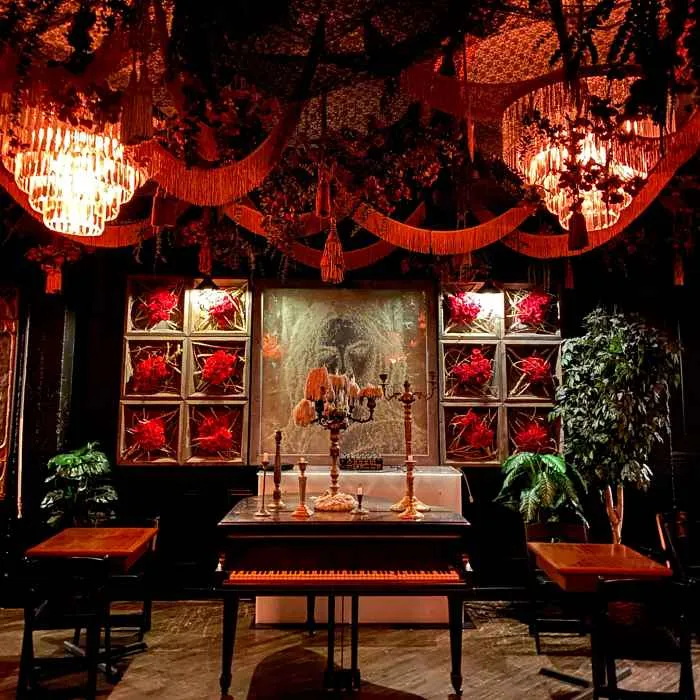 Dine in the dark at Hubbard Inn (Courtesy of Hubbard Inn) for Halloween & Fall Inspired Offerings Across Chicago