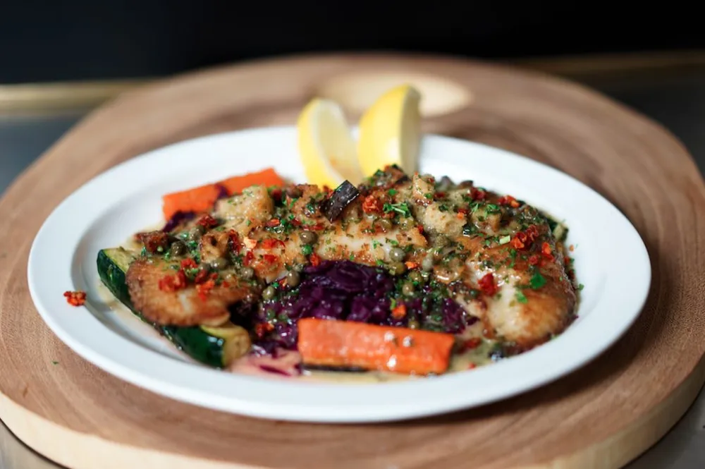 The Skate Wing Genobloise at Chez Moi (Courtesy of Chez Moi) for LENT: Vegetarian & Fish Dinners To Order on Fridays