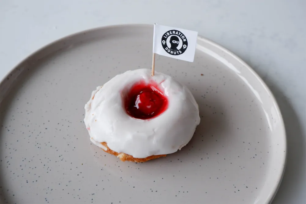 Compassion with cherry pie for We Ate All the Donuts at Liberation Donuts and Have the Pics to Prove It
