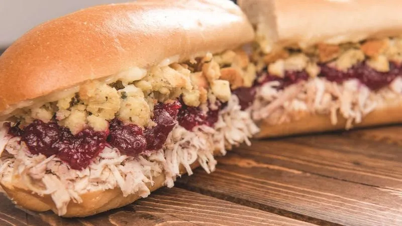 PB&J's Leftover Turkey sandwich (Photo courtesy of PB&J) for Enjoy a Thanksgiving or Friendsgiving Feast at These Chicago Restaurants