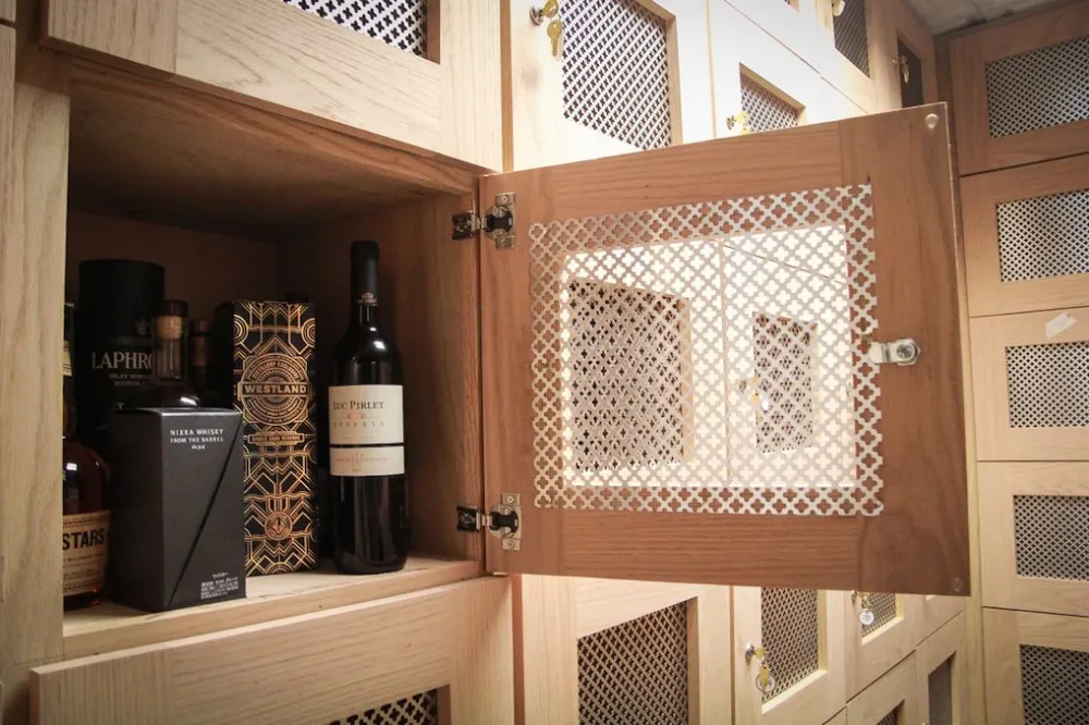 The wine cellar at Birch Road Cellar's Seattle location. (Photo courtesy of Birch Road Cellar) for CFM Asks: Kim Bosse, Co Founder of Birch Road Cellar, a Members Only Neighborhood Clubhouse