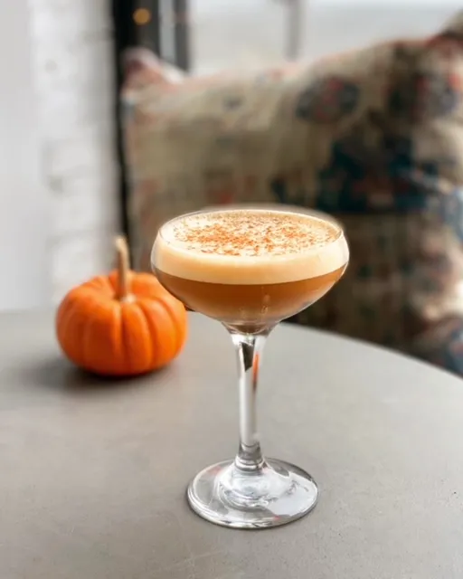 The Smashing Pumpkin cocktail at Spirit Elephant (Photo courtesy of Spirit Elephant) for Warm Up this Winter with Seasonal Dishes and Cocktails Around Chicago