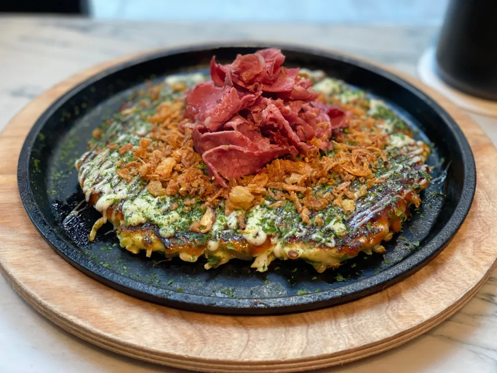 Corned Beef Okonomiyaki 2 Klpr for St. Patrick's Day Happenings in Chicago