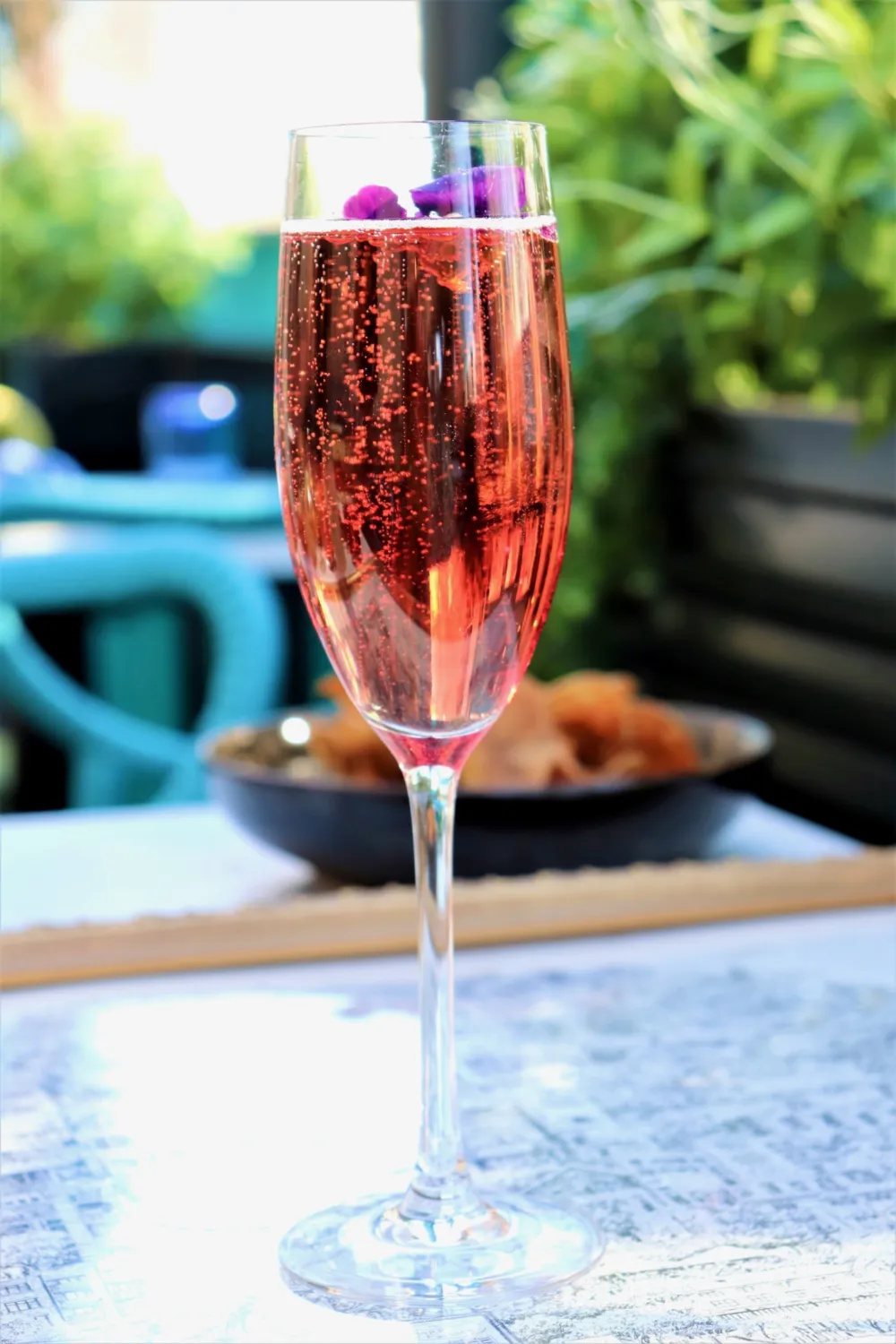 Kir Royale for New Happy Hour Menu at Le Sud
