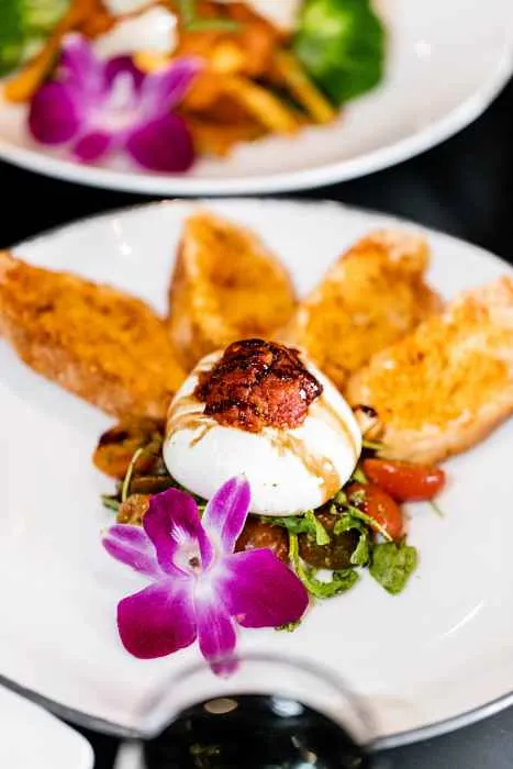 Burrata Cheese (Photo courtesy of The Drake Oak Brook, Autograph Collection) for CFM Asks: Ezequiel Dominguez, Head Chef at The Drake Oak Brook