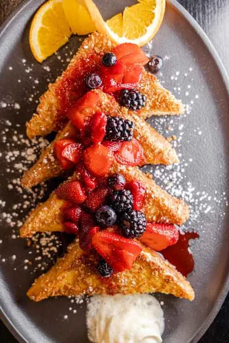 Crunchy Granola French Toast (Photo courtesy of The Drake Oak Brook, Autograph Collection) for CFM Asks: Ezequiel Dominguez, Head Chef at The Drake Oak Brook