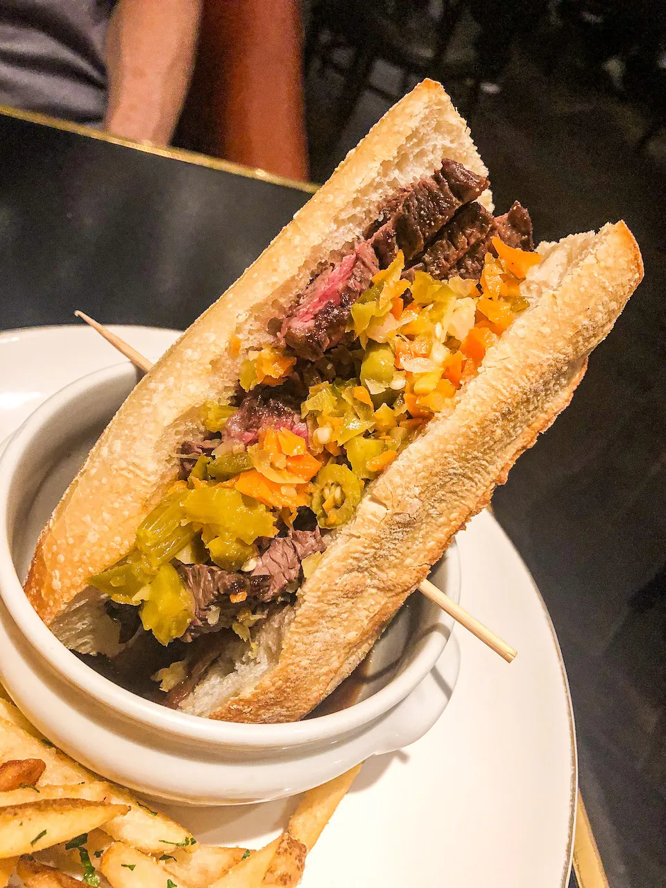 Steak Sandwich Ala Frankie for Taking a Spin Around France (and the Bar!) at Francois Frankie