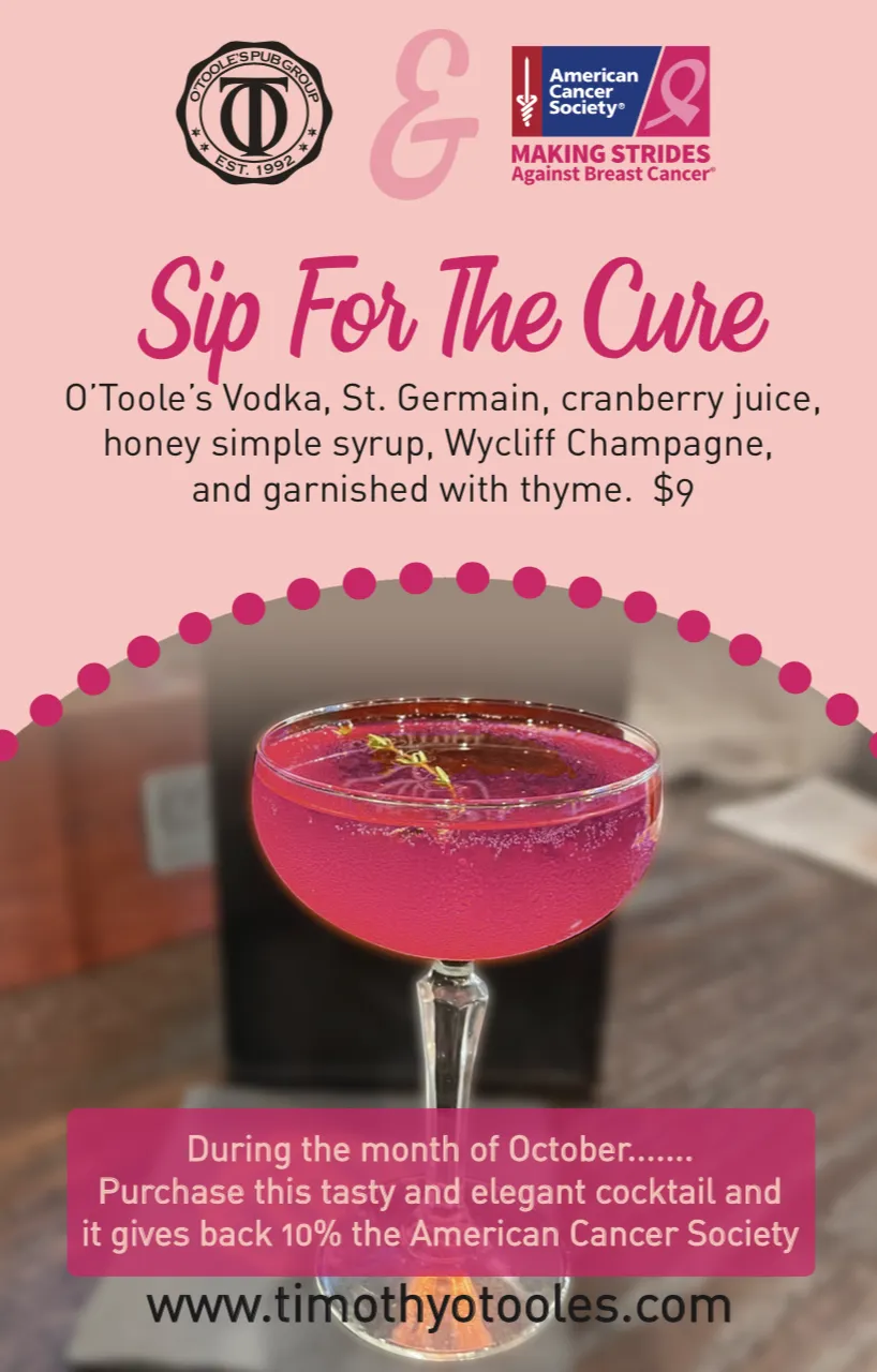 Screen Shot 2022 09 15 At 12 27 37 Pm for Pink Menu Items at Timothy O'Toole's and Bagels By The Book