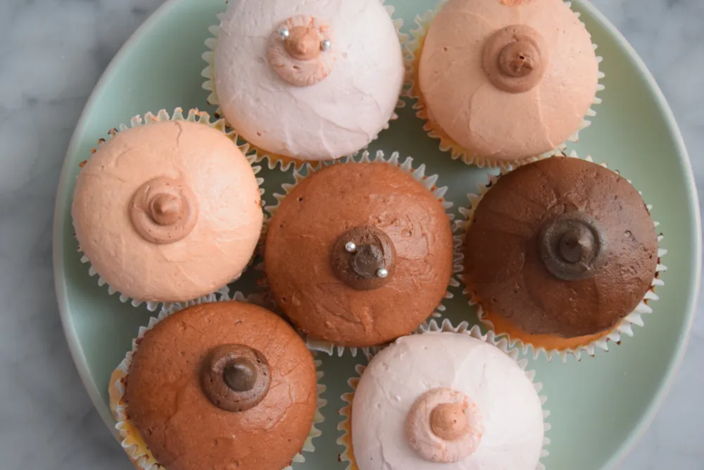 Goddess Boobie Cup Cakes for Breast Cancer Awareness Fundraisers in Chicago