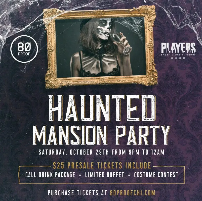 Flyer courtesy of 80 Proof for Trick or Treat: Where to Celebrate Halloween 2022 in Chicago