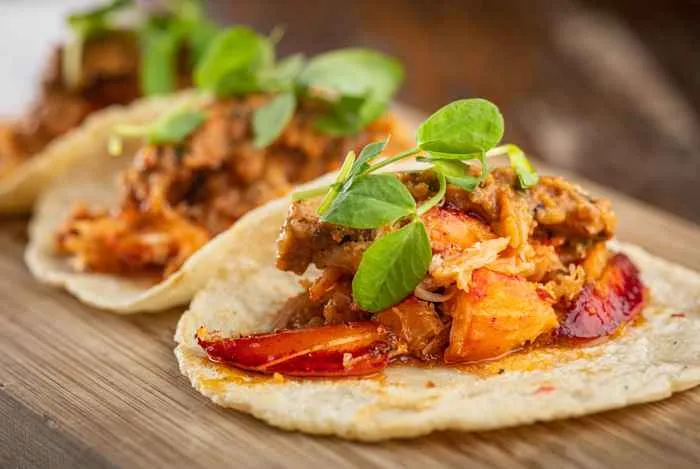 Lobster Tacos (Photo courtesy of Takito Kitchen) for A Tour Through History and Tacos at Wicker Park's Takito Kitchen