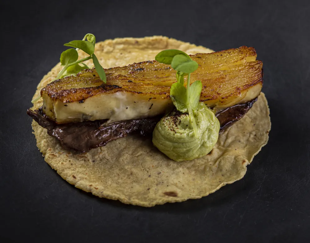 Steak and Potato Taco (Photo courtesy of Takito Restaurants) for A Tour Through History and Tacos at Wicker Park's Takito Kitchen